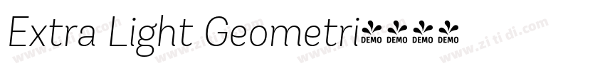 Extra Light Geometri字体转换 Extra Light Geometri字体转换